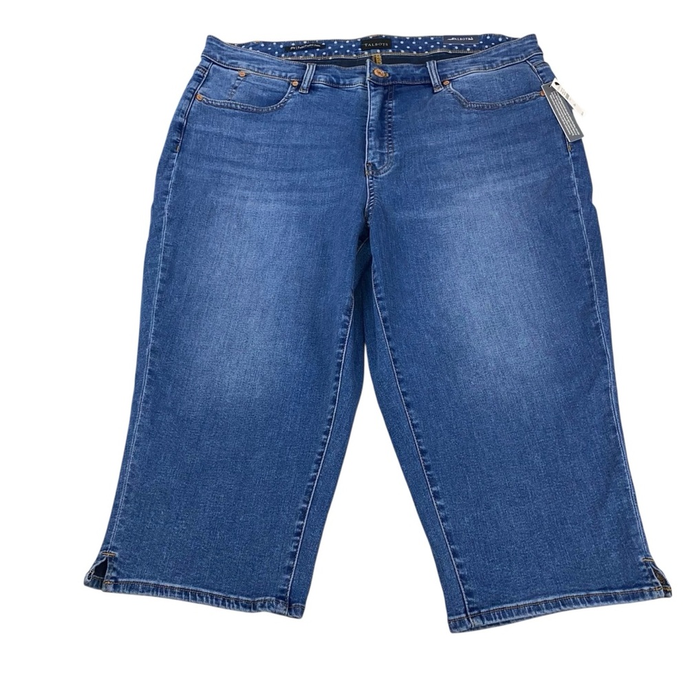 Talbots NWT Pedal Pusher Jean Size Sie 18W Slim Leg